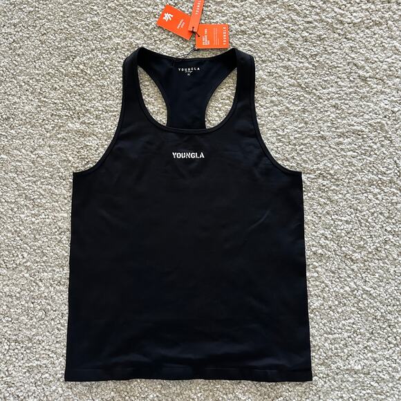 Men's YoungLA ,  #302 SuperVillain Stringer, XL, NWT, Black - Picture 1 of 6